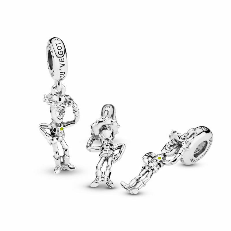 Pandora Disneyr Pixar, Toy Story, Woody Dangle Charm - Sterling Silver/Enamel/Black - Canada | IL846